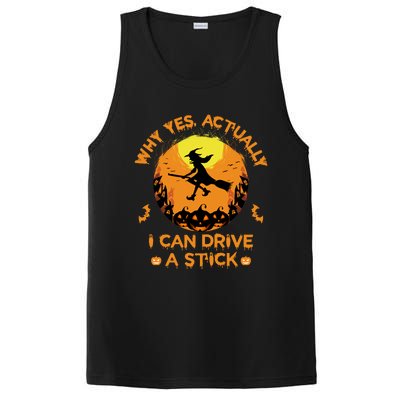 Why Yes Actually I Can Drive A Stick Halloween Witch Broom PosiCharge Competitor Tank