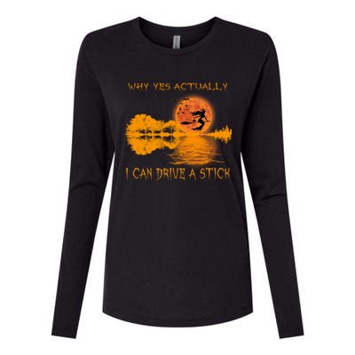 Why Yes Actually I Can Drive A Stick Moon Witch Gift Womens Cotton Relaxed Long Sleeve T-Shirt