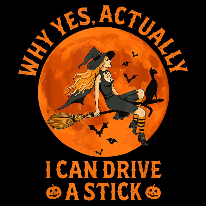 Why Yes Actually I Can Drive A Stick Funny Witch Costume Backpack