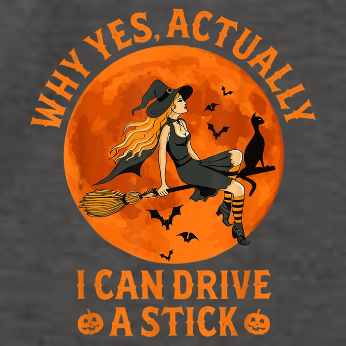 Why Yes Actually I Can Drive A Stick Funny Witch Costume Vector Backpack
