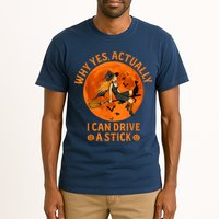 Why Yes Actually I Can Drive A Stick Funny Witch Costume Tall T-Shirt