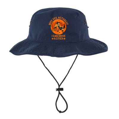 Why Yes Actually I Can Drive A Stick Funny Witch Costume Bucket Hat