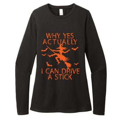 Why Yes Actually I Can Drive A Stick Halloween Womens CVC Long Sleeve Shirt