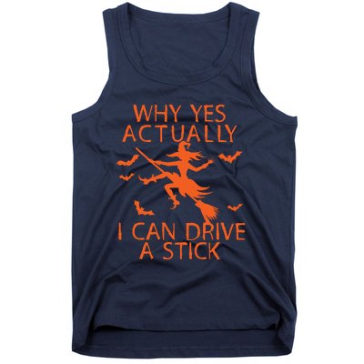 Why Yes Actually I Can Drive A Stick Halloween Tank Top