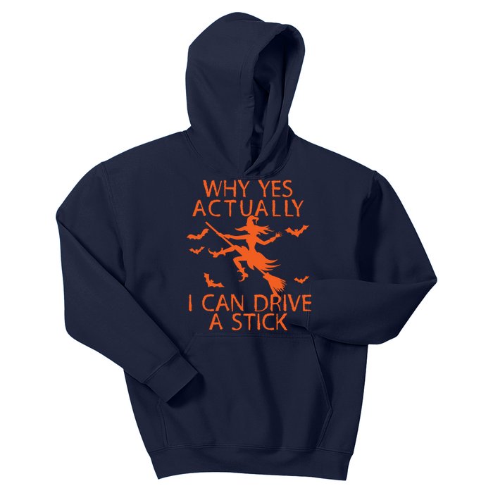 Why Yes Actually I Can Drive A Stick Halloween Kids Hoodie