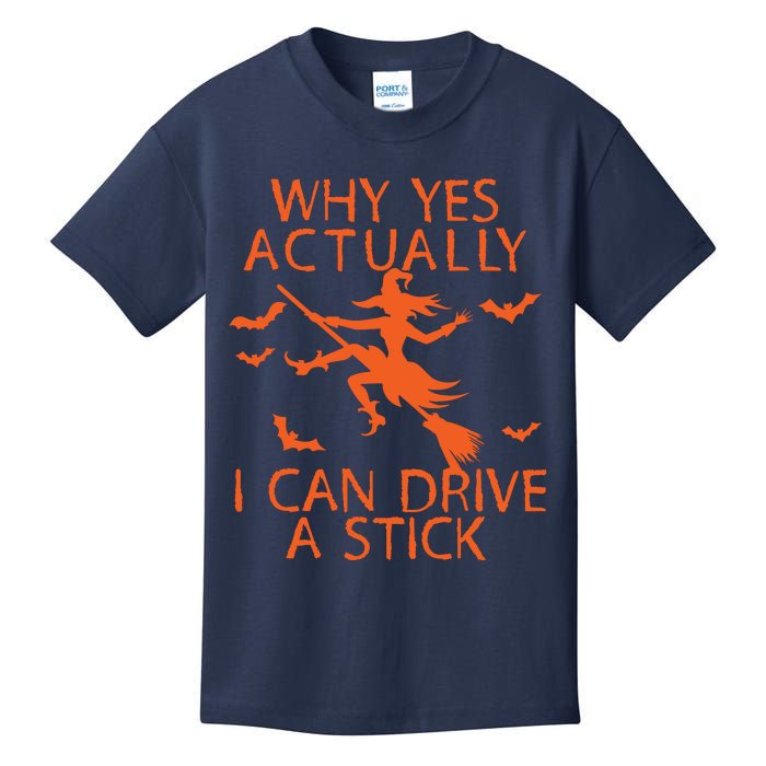 Why Yes Actually I Can Drive A Stick Halloween Kids T-Shirt