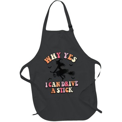 Why Yes Actually I Can Drive A Stick Halloween Witch Costume Apron