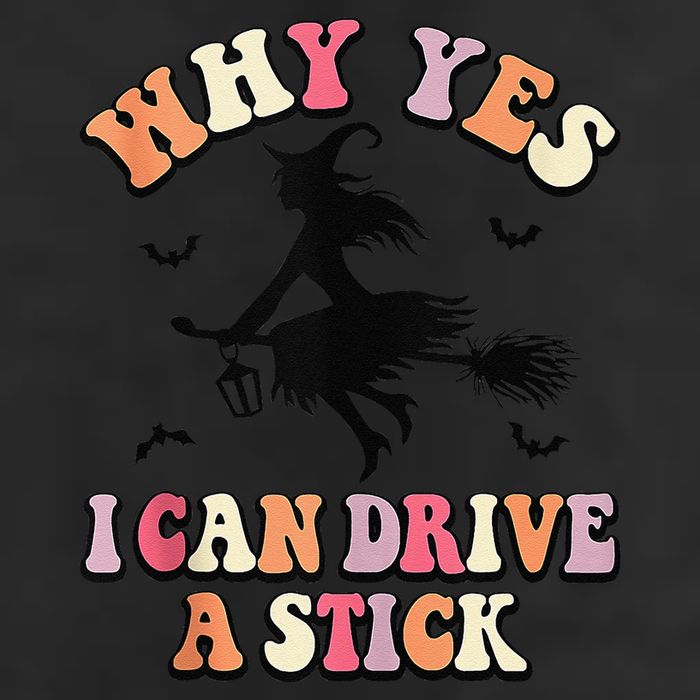 Why Yes Actually I Can Drive A Stick Halloween Witch Costume 25L Jumbo Tote