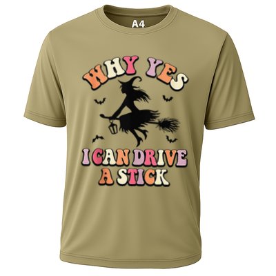 Why Yes Actually I Can Drive A Stick Halloween Witch Costume Performance Shirt