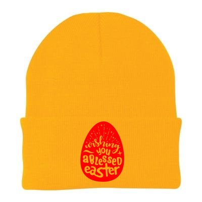 Wishing You A Blessed Easter Egg Blessings Jesus Christ Gift Knit Cap Winter Beanie