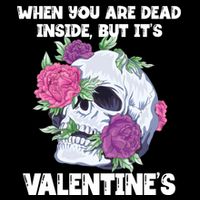 When You Are Dead Inside But It's Valentine's Floral Skull Great Gift Impact Tech Backpack
