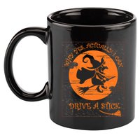 Why Yes Actually I Can Drive A Stick Halloween Witch Costume Cool Gift 11oz C Handle Ceramic Mug
