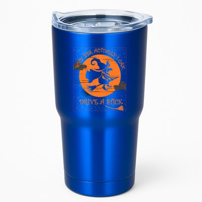 Why Yes Actually I Can Drive A Stick Halloween Witch Costume Cool Gift Tumbler