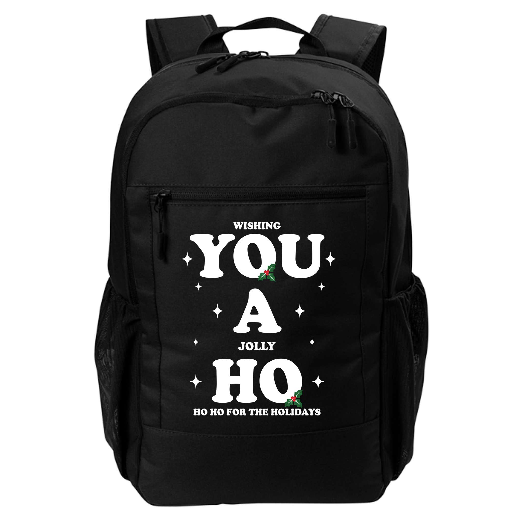 Wishing You A Jolly Ho Ho Ho For The Holidays Backpack