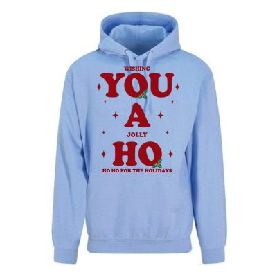 Wishing You A Jolly Ho Ho Ho For The Holidays Unisex Surf Hoodie