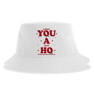 Wishing You A Jolly Ho Ho Ho For The Holidays Sustainable Bucket Hat