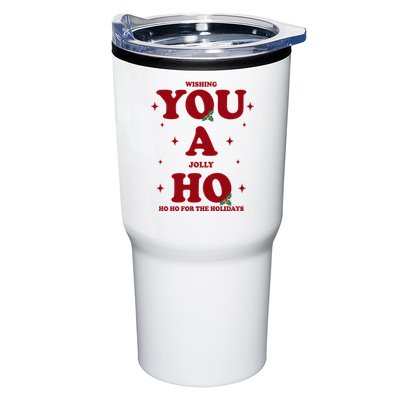 Wishing You A Jolly Ho Ho Ho For The Holidays Tumbler