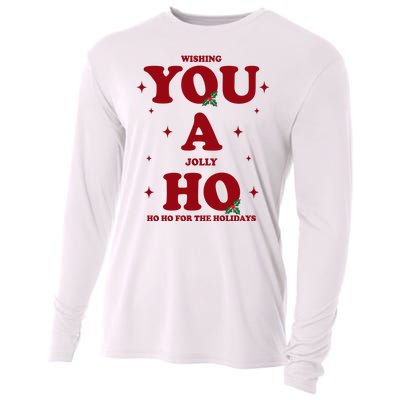 Wishing You A Jolly Ho Ho Ho For The Holidays Cooling Performance Long Sleeve Crew