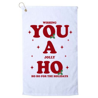 Wishing You A Jolly Ho Ho Ho For The Holidays Golf Towel