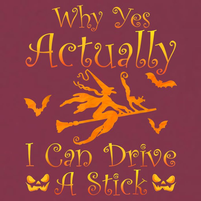 Why Yes Actually I Can Drive A Stick Funny Witch Costume 16oz Travel Tumbler