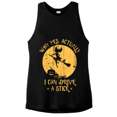 Why Yes Actually I Can Drive A Stick Ladies PosiCharge Tri-Blend Wicking Tank