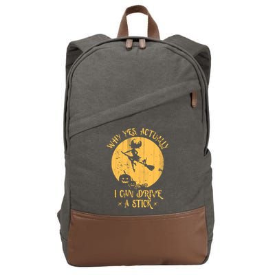 Why Yes Actually I Can Drive A Stick Cotton Canvas Backpack