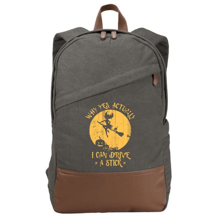 Why Yes Actually I Can Drive A Stick Cotton Canvas Backpack
