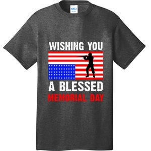 Wishing You A Blessed Memorial Day Gift American Flag T-Shirt