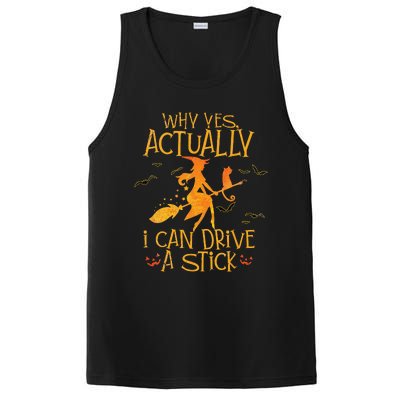 Why Yes Actually I Can Drive A Stick Halloween Witch Broom PosiCharge Competitor Tank