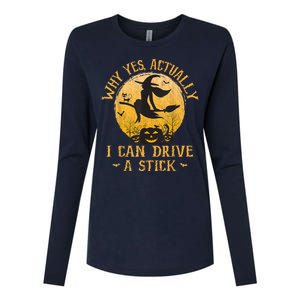 Why Yes Actually I Can Drive A Stick Womens Cotton Relaxed Long Sleeve T-Shirt