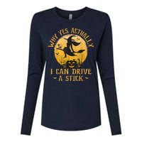 Why Yes Actually I Can Drive A Stick Womens Cotton Relaxed Long Sleeve T-Shirt