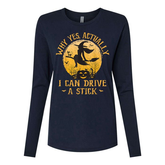 Why Yes Actually I Can Drive A Stick Womens Cotton Relaxed Long Sleeve T-Shirt