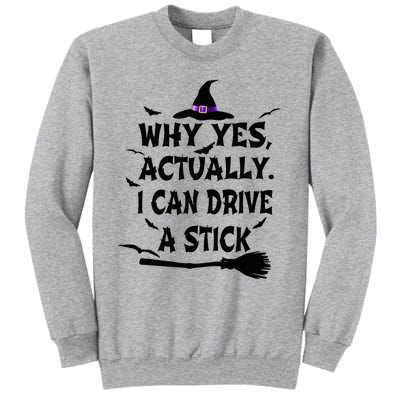 Why Yes Actually I Can Drive A Stick Halloween Costume Sweatshirt