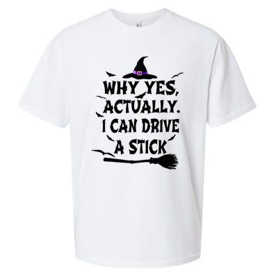 Why Yes Actually I Can Drive A Stick Halloween Costume Sueded Cloud Jersey T-Shirt