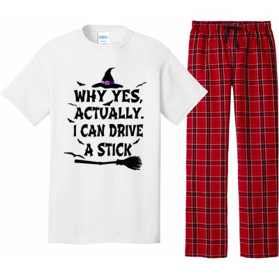 Why Yes Actually I Can Drive A Stick Halloween Costume Pajama Set