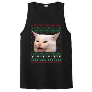 Wo Yelling At A Cat Ugly Xgiftmas Sweaters Funny Meme Dress Cute Gift PosiCharge Competitor Tank