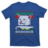 Wo Yelling At A Cat Ugly Christmas Sweater Meme Design Gift T-Shirt