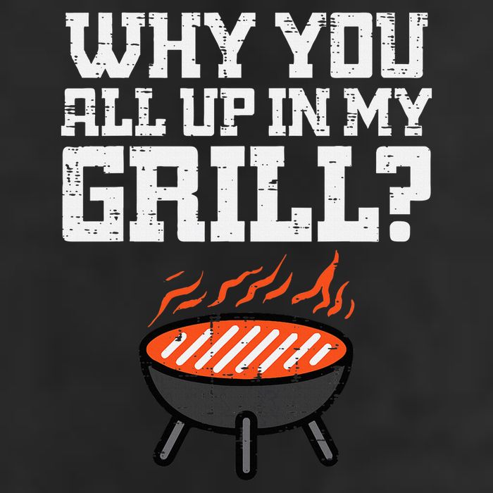 Why You All Up In My Grill Funny Bbq Barbecue Dad Microfiber Hand Towel