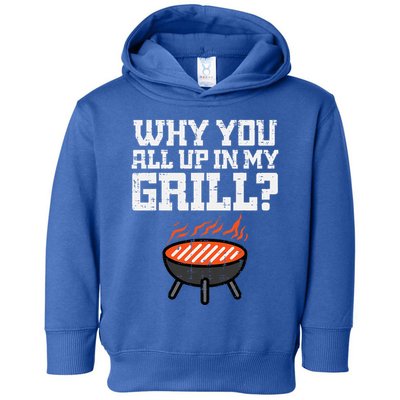 Why You All Up In My Grill Funny Bbq Barbecue Dad Toddler Hoodie