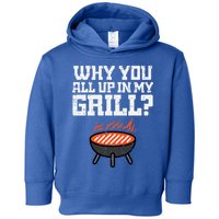 Why You All Up In My Grill Funny Bbq Barbecue Dad Toddler Hoodie