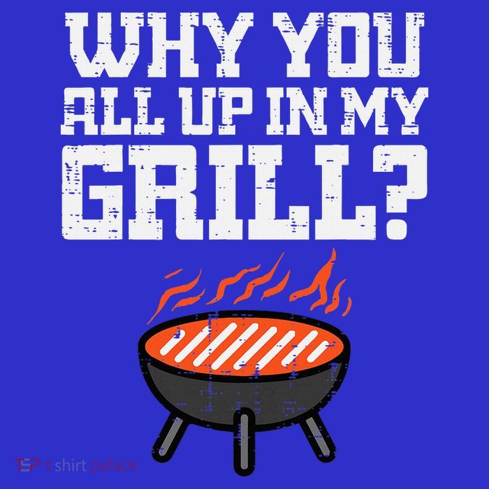 Why You All Up In My Grill Funny Bbq Barbecue Dad Zip Tote Bag
