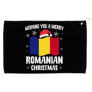 Wishing You A Merry Romanian Christmas Xmas Romania Grommeted Golf Towel