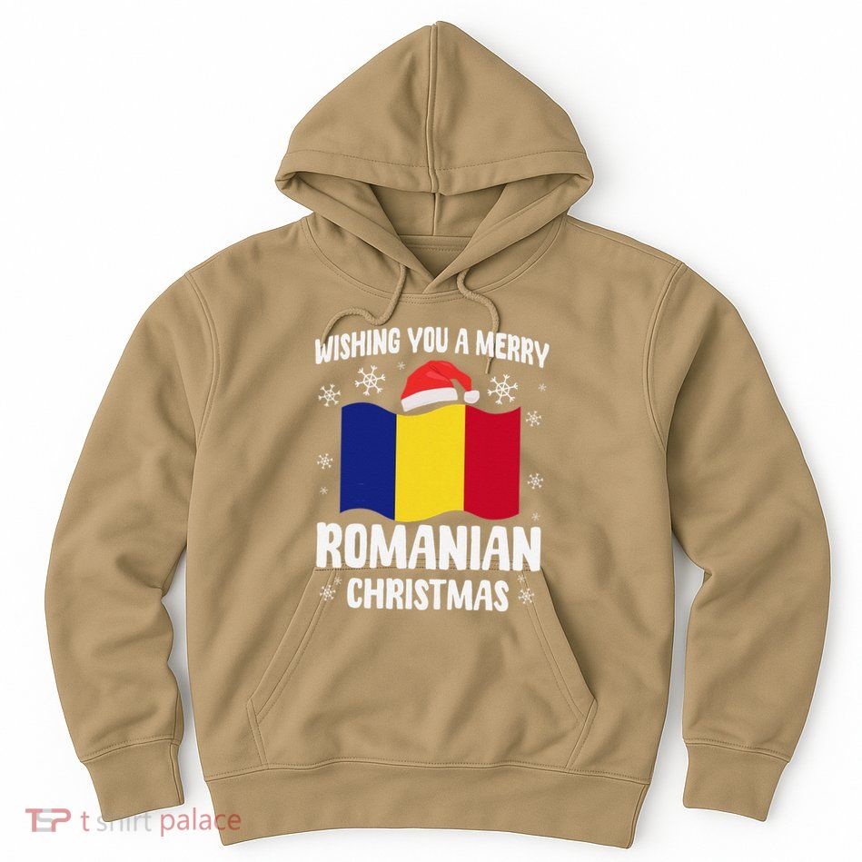 Wishing You A Merry Romanian Christmas Xmas Romania Hoodie