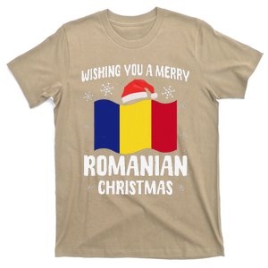 Wishing You A Merry Romanian Christmas Xmas Romania T-Shirt