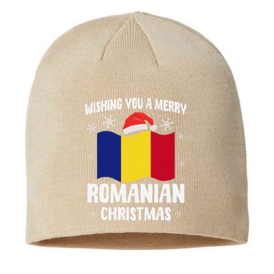 Wishing You A Merry Romanian Christmas Xmas Romania Sustainable Beanie