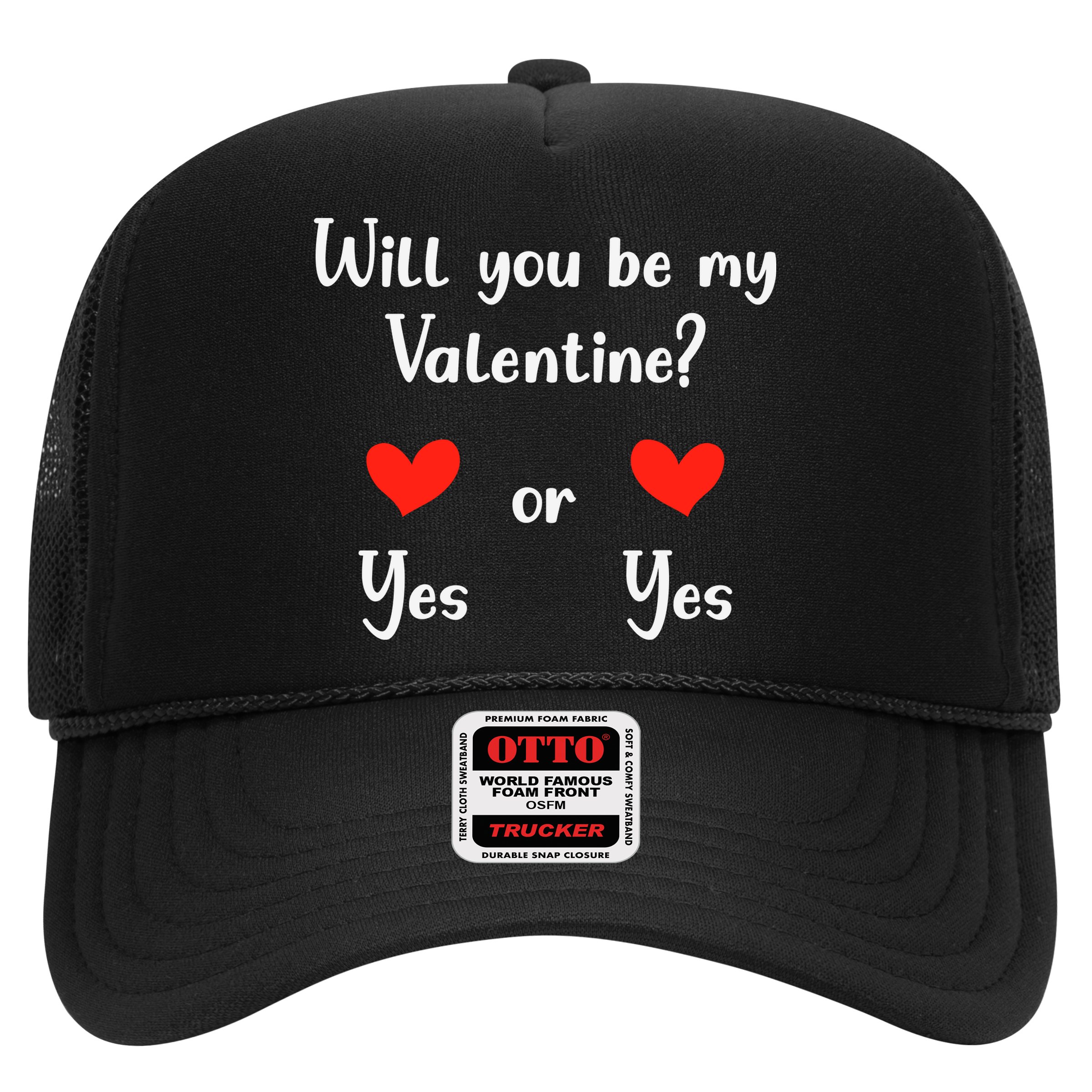 Will You Be My Valantine Yes Or Yes Valentines Day Hat
