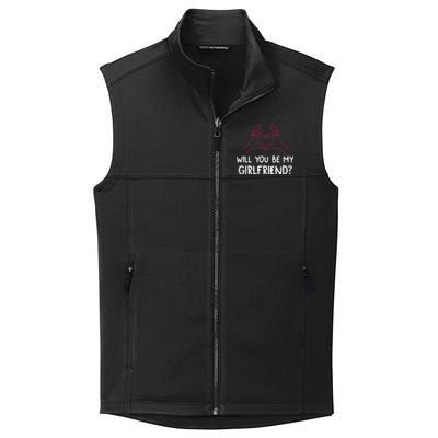 Will You Be My Girlfriend I Love Relationship Valentine Collective Smooth Fleece Vest