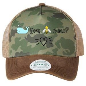 Whale You Bee Mine Will You Be Mine Valentine's Day Cute Gift Legacy Tie Dye Trucker Hat