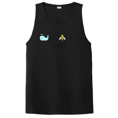 Whale You Bee Mine Will You Be Mine Valentine's Day Cute Gift PosiCharge Competitor Tank