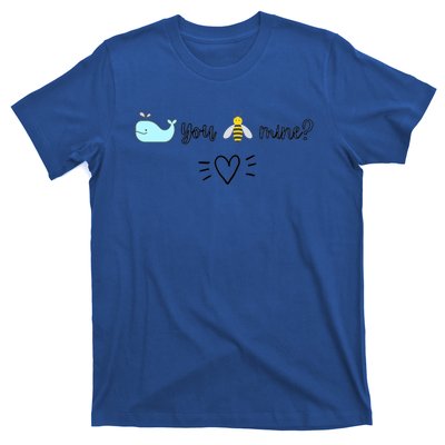 Whale You Bee Mine Will You Be Mine Valentine's Day Cute Gift T-Shirt